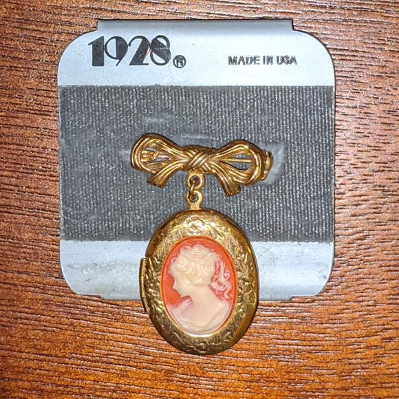 1928 Jewelry Vintage 928 Cameo Locket Brooch Poshmark